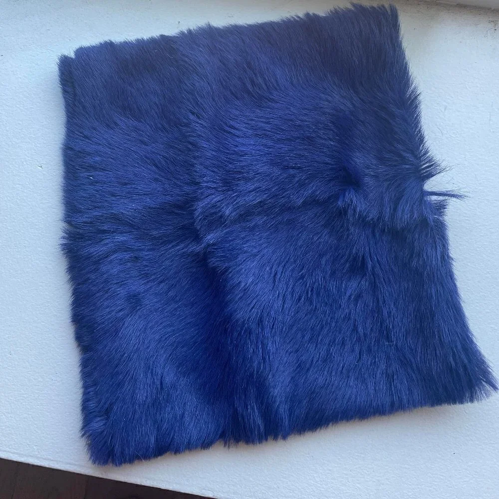 Elie Tahari Blue Fur Clutch